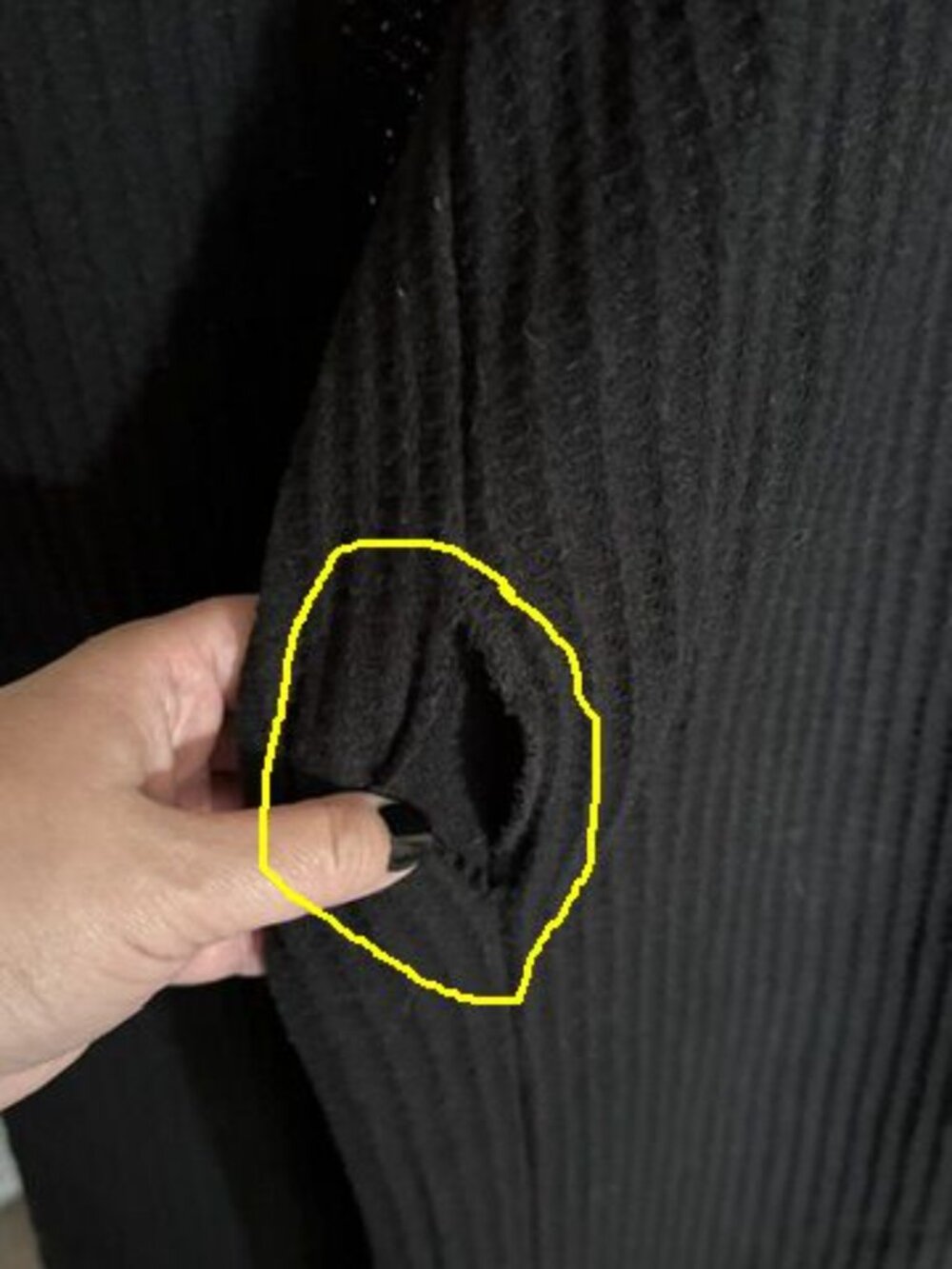 Torrid Waffle Black Wide-leg Sleep Pants - Picture 7 of 7